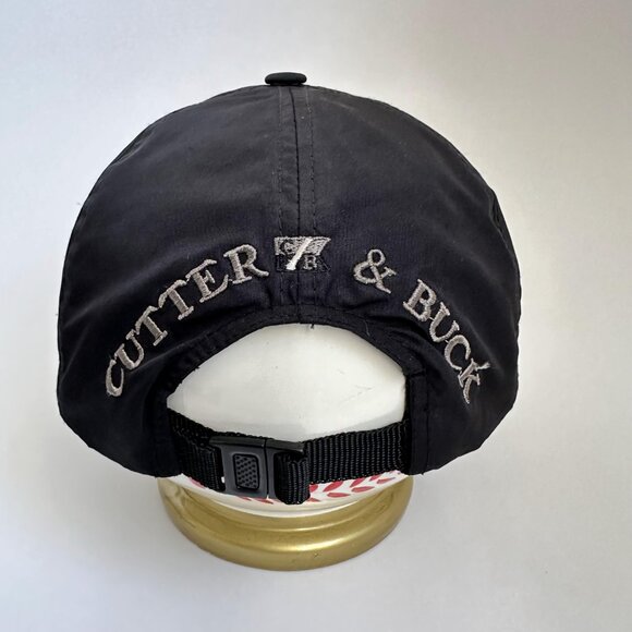 Cutter and Buck Dad Cap Adjustable Strap Back Hat Embroidered Logo Black - Picture 6 of 10